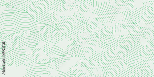 farm green banner, organic abstract background with fields. wavy green lines, natural organic products. vector ilustration