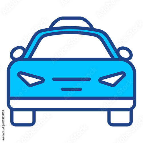 Taxi Simple Vector Icon Collection