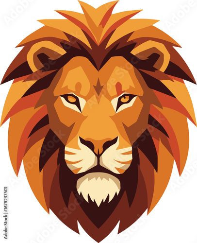Abstract lion illustration nature's strength for business and technology. Inspiring people's travel lifestyle, it's a perfect background for city fashion