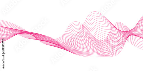Abstract modern pink wave lines background,  soft luxury texture with smooth and clean vector subtle graphic element isolated background, abstract soft wave lines dynamic flowing pink light line.