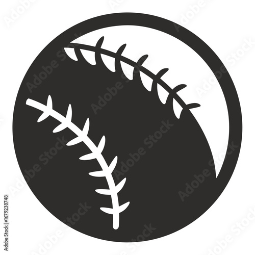 Icon Baseball Sports Elements Icon Color Stock Vector