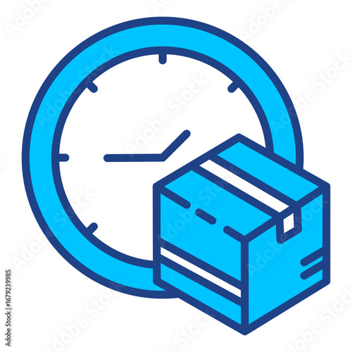 On Time Simple Vector Icon Collection