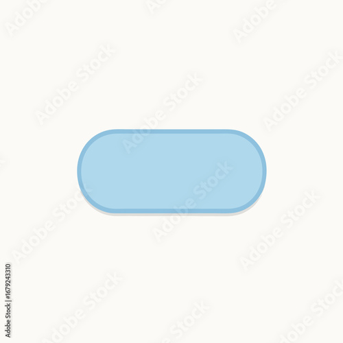 Free Download Simple Light Blue Rounded Rectangle Shape. - GFXLoad