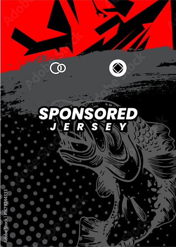 Abstract background for sports jersey pattern