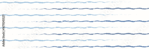 Seamless Wave Vector Pattern, watercolor water background. Wavy sea beach print, curly grunge paint lines.