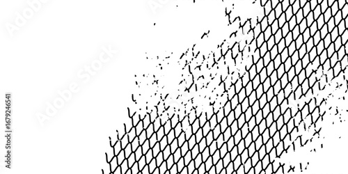 Mesh texture for fishing nets. Grunge pattern for sportswear or soccer goal, volleyball net, basketball hoop, hockey, athletics. Mesh backgroun modern