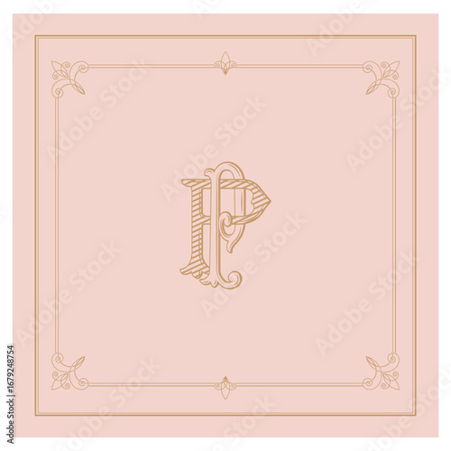 PP, logo PP, Letter PP, Monogram PP,Wedding Monogram, Wedding Logo, Logo Design , Monogram Vintage