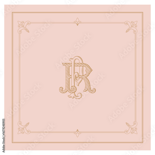 PR,RP, logo PR, Letter PR,  Monogram PR,Wedding Monogram, Wedding Logo, Logo Design , Monogram Vintage