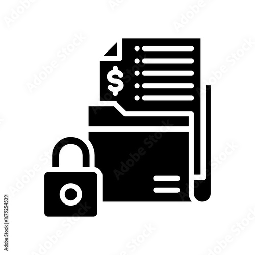 Secure Folder glyph icon