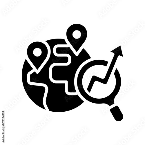 Global Research glyph icon