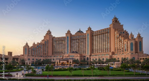 Wallpaper Mural Magnificent Luxury Resort Hotel with Grand Arabian Inspired Architecture and Elegant Sunset Ambience Torontodigital.ca