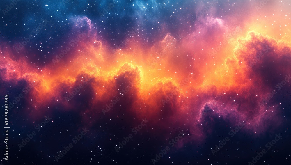 Fototapeta premium Sci-fi universe background picture