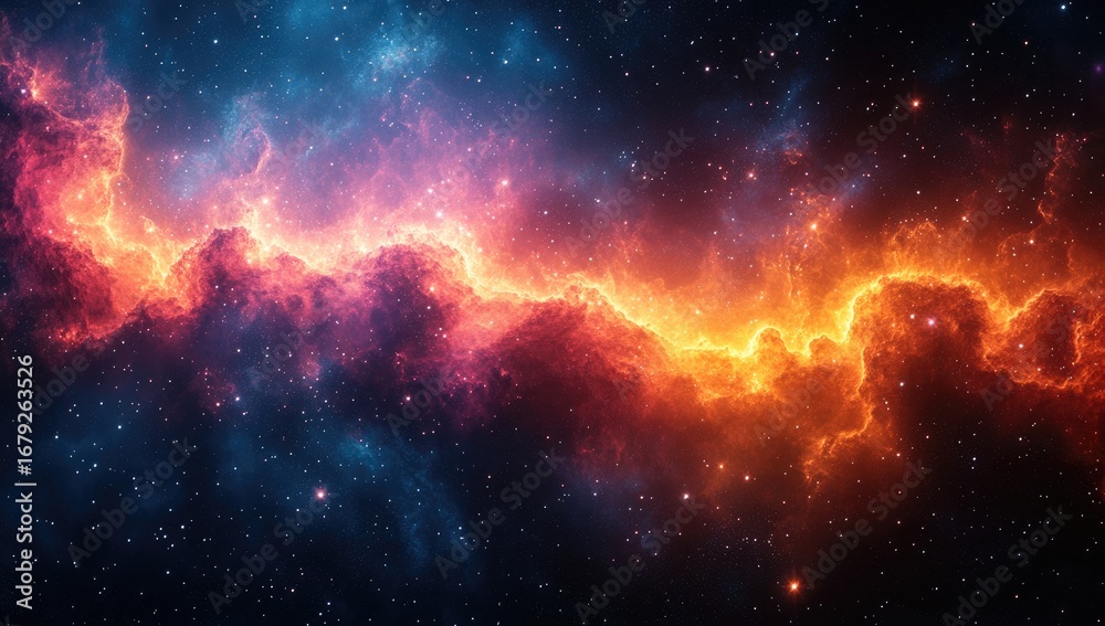 Fototapeta premium cosmic landscape background image