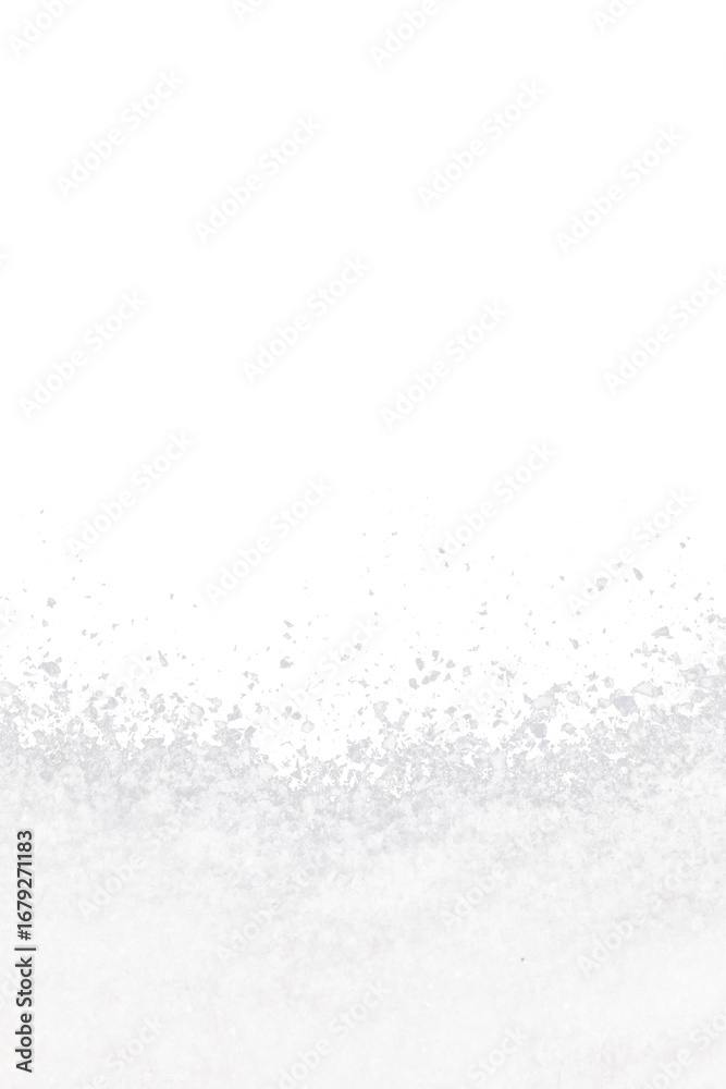 Fototapeta premium vertical white winter snow frame border isolated on white or transparent png