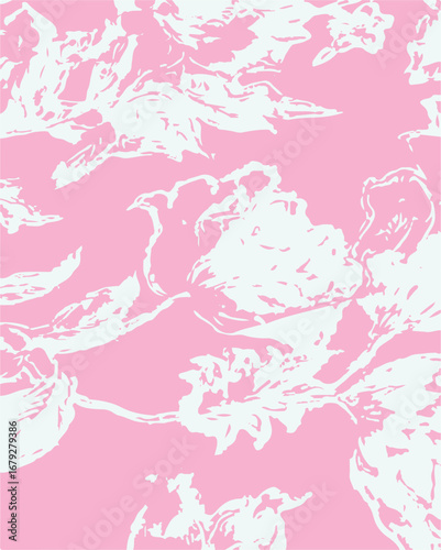 Big flowers pattern, upscale floral pattern. graphical textures floral, trendy colors pattern , flowers background with leaves. vector illustration