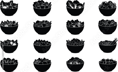 Healthy food bowl, fresh vegetables, organic fruits, salad variety, vegan meal, nutritious diet, plant based, clean eating, wellness lifestyle, kitchen decor