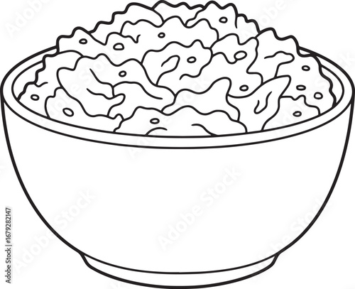 Bowl Filled with Sauerkraut: Traditional Fermented Cabbage Side