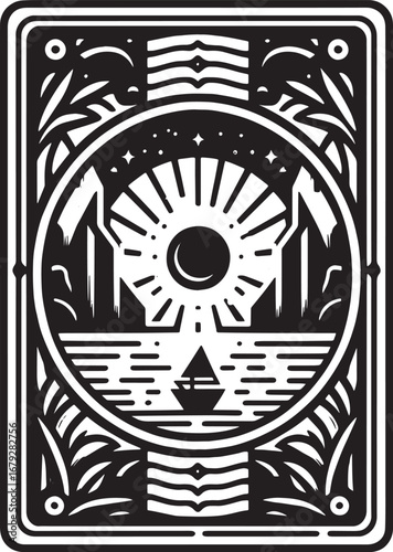 Elegant Black and White Law Firm Logo Featuring Scales of Justice and Decorative Elements