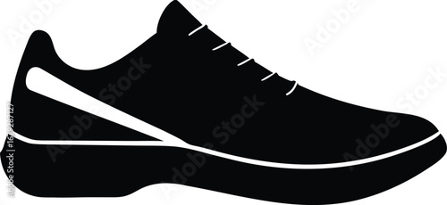 Men sneakers icon in simple style isolated on white background wear symbol