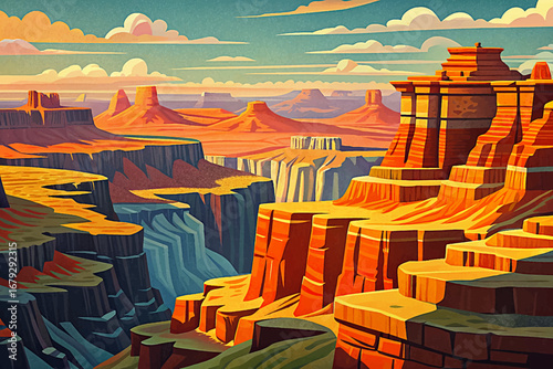 Grand Canyon National Park breathtaking cliffs, natural wonder America, historic landscape iconic desert rock formation