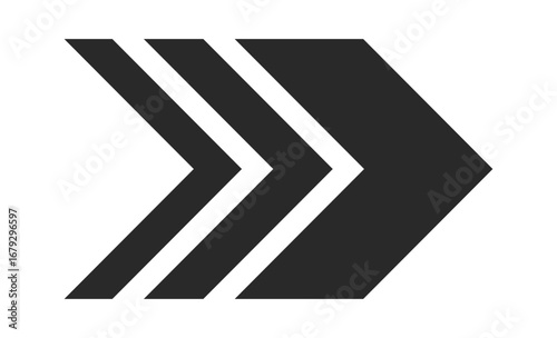 Geometric dynamic arrow design element
