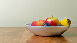 Still life with fruit in bowl