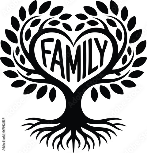 Family Tree with Heart