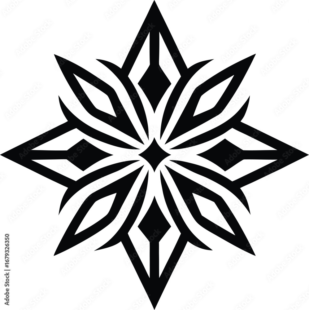Obraz premium decorative minimal neo tribal tattoo