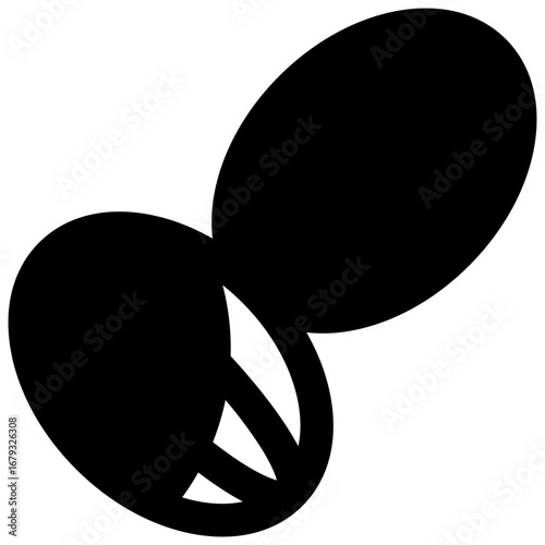 Cocoa beans winnowing. Outlined stroke vector icon with black-filled details.