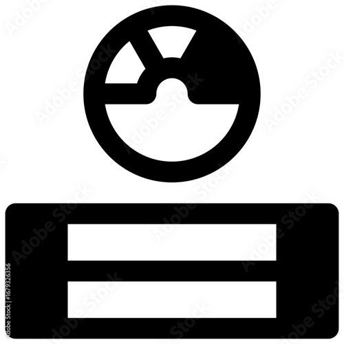 Cocoa beans fermentation. Outlined stroke vector icon with black-filled details.