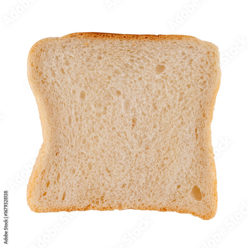 isolated photo of slice of toast bread	
