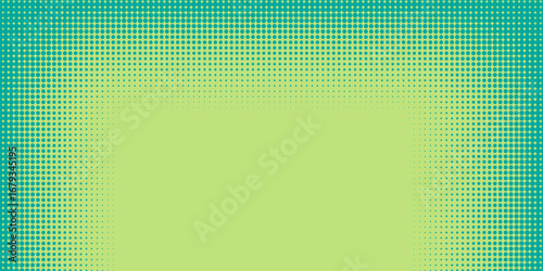 Wallpaper Mural Bright green and turquoise pop art retro background with halftone in comic style, vector illustration eps10 Torontodigital.ca