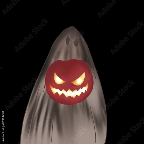 scary halloween pumpkin