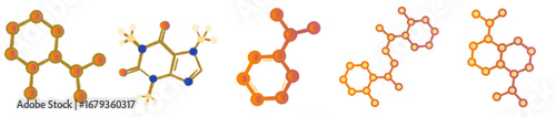Atom and Molecule Hand Drawn Illustration PNG for Scientific Design
