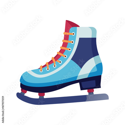 Ice skates clipart cartoon illustration drawing