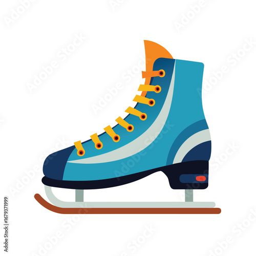 Ice skates clipart cartoon illustration drawing