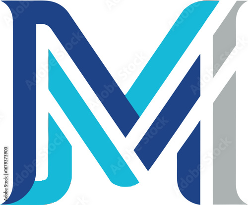 Modern M Letter Logo Design - Clean and Professional Brand Identity Graphic