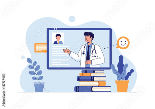 Online medical consultation health care education training digital learning platform