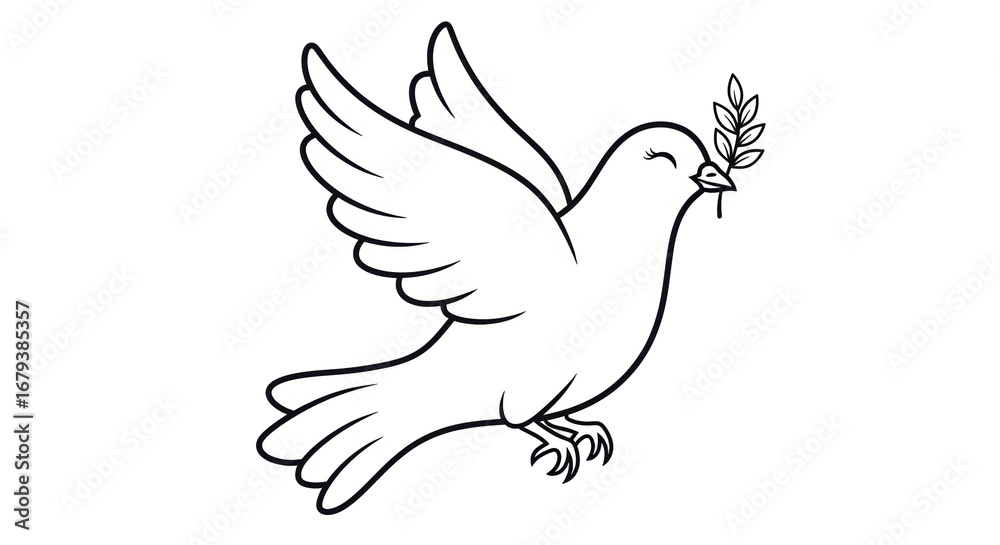 Obraz premium Isolated Dove