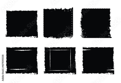 Set Grunge of square and rectangle shapes