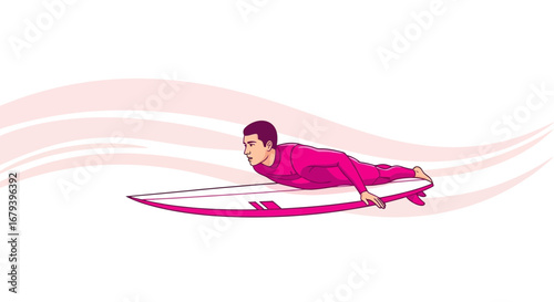 Surfer Gliding Across The White Water, A New And Fresh Perspective On Surfing