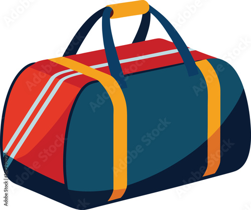 Travel bag vector illustration isolated on a white background
