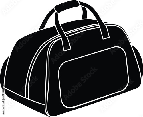 Travel bag vector illustration isolated on a white background