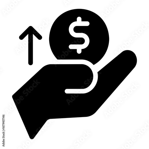 sponsorship glyph icon
