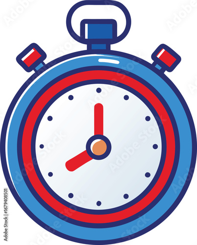 Stopwatch icon vector logo template illustration design vector