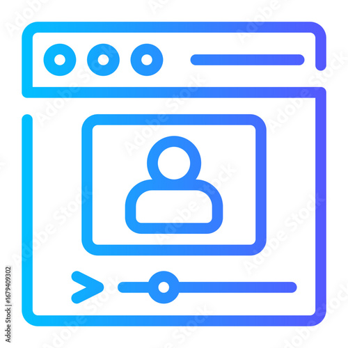 video gradient icon