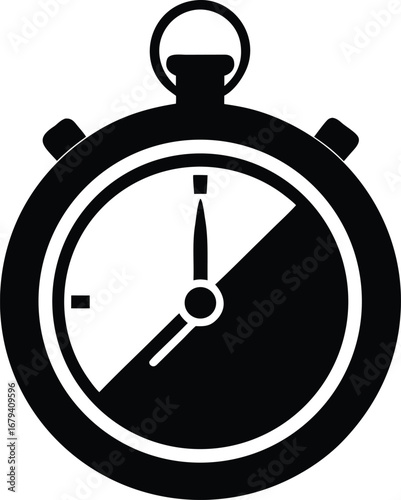 Stopwatch icon vector logo template illustration design vector
