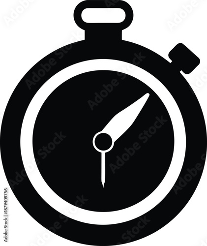 Stopwatch icon vector logo template illustration design vector