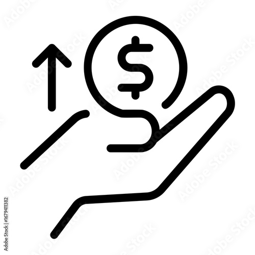 sponsorship line icon