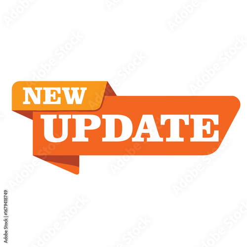 Vector new update with bell modern banner.